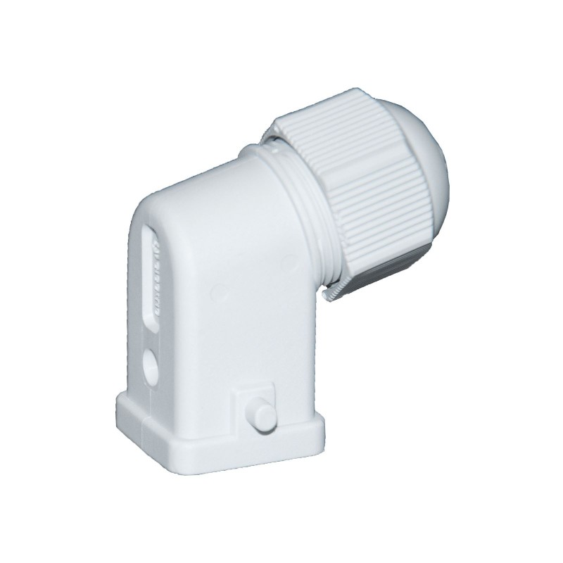 Корпус кабельной вилки HDC 4×10А–5×10А, пластиковый, под углом, TP Electric (24-0410-20-10M25)