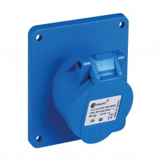 Силовая розетка фланцевая с наклоном, 16А, 2P+E, 200–250В AC, IP44, TP Electric (3120-309-0900)