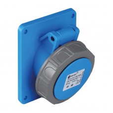 Силовая розетка фланцевая с наклоном, 16А, 2P+E, 200–250В AC, IP67, TP Electric (3121-309-0900)