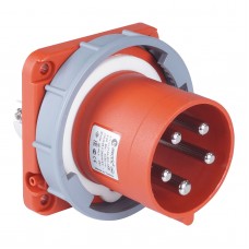 Силовая вилка фланцевая, 63А, 3P+N+E, 380–415В AC, IP67, TP Electric (3134-320-1600)
