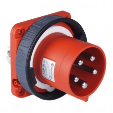 Силовая вилка фланцевая GT, 125А, 3P+N+E, 380–415В AC, IP67, TP Electric (3138-320-1699)