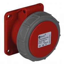 Силовая розетка фланцевая 75х75, 32А, 3P+N+E, 380–415В AC, IP67, TP Electric (3108-322-1675)