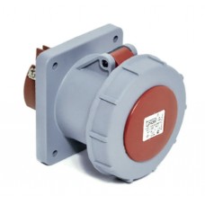 Силовая розетка фланцевая, 125А, 3P+E, 380–415В AC, IP67, TP Electric (3137-322-1600)