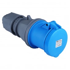 Силовая розетка кабельная, 63А, 2P+E, 200–250В AC, IP44, TP Electric (3128-304-0900)