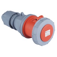 Силовая розетка кабельная, 63А, 3P+E, 380–415В AC, IP67, TP Electric (3132-304-1600)