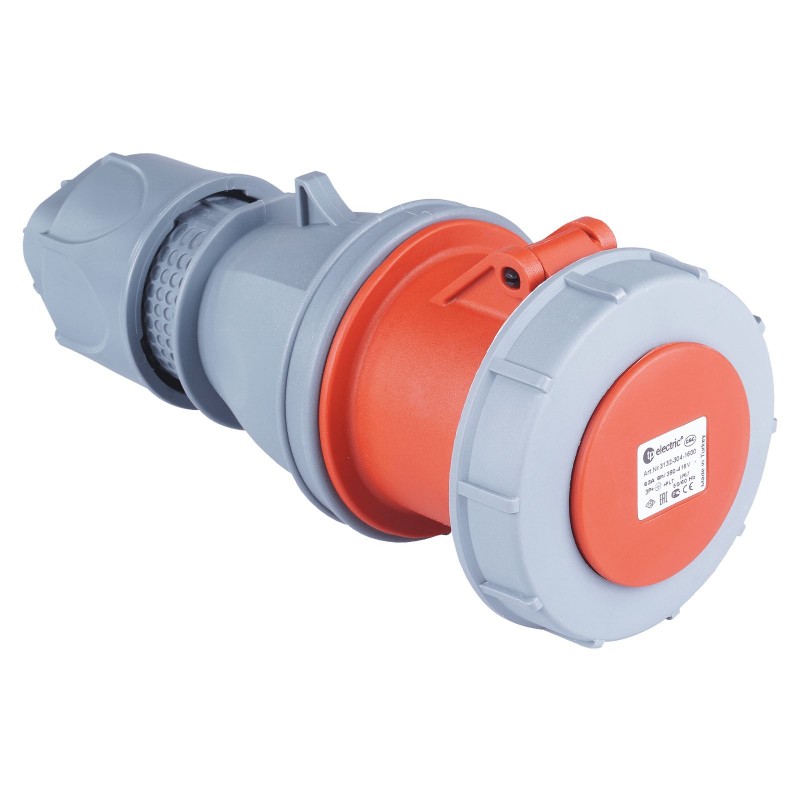 Силовая розетка кабельная, 125А, 3P+N+E, 380–415В AC, IP67, TP Electric (3138-304-1600)
