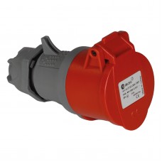 Силовая розетка кабельная, 16А, 3P+E, 380–415В AC, IP44, TP Electric (3122-304-1601)