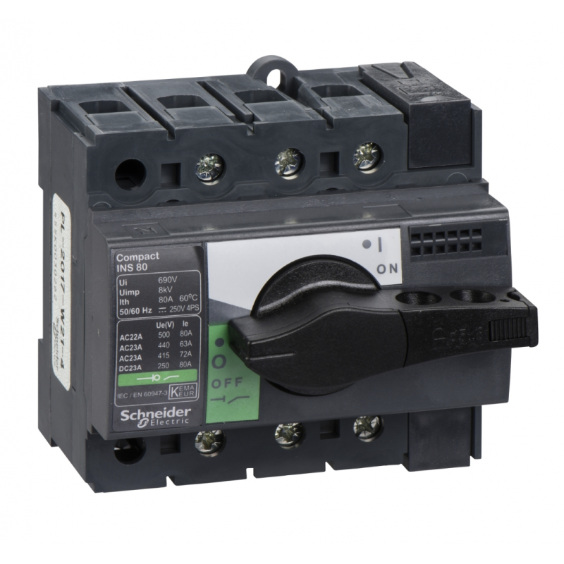 28904 - Выключатель нагрузки INS80, 3P Ith-80 A, Schneider Electric