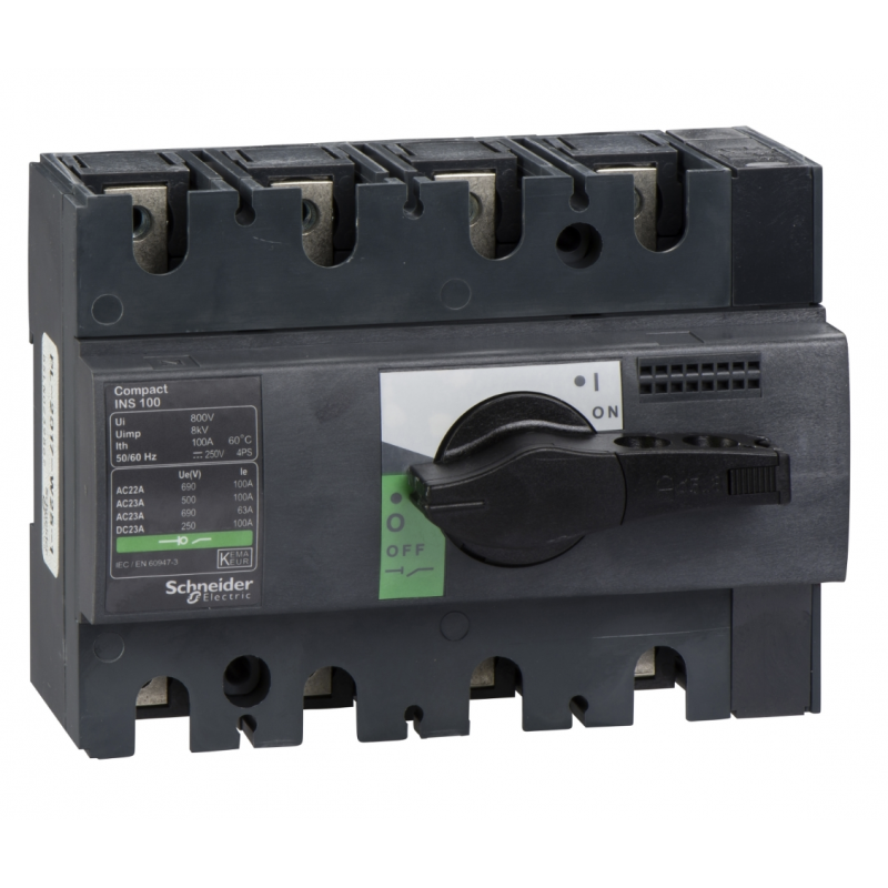 28909 - Выключатель нагрузки INS100, 4P Ith-100 A, Schneider Electric