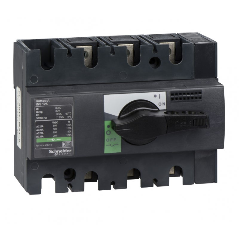28910 - Выключатель нагрузки INS125, 3P Ith-125 A, Schneider Electric