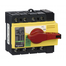 28917 - Выключатель нагрузки INS40, 4P Ith-40 A, Красно/Желтый, Schneider Electric