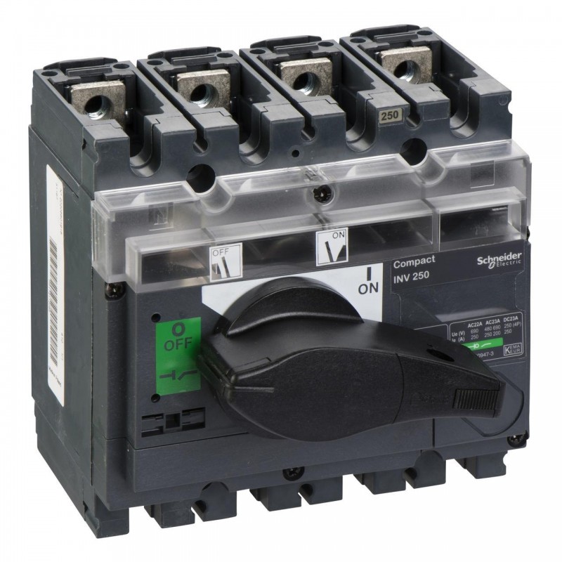 31167 - Выключатели нагрузки c видимым разрывом INV250, 4P Ith-250 A, Schneider Electric
