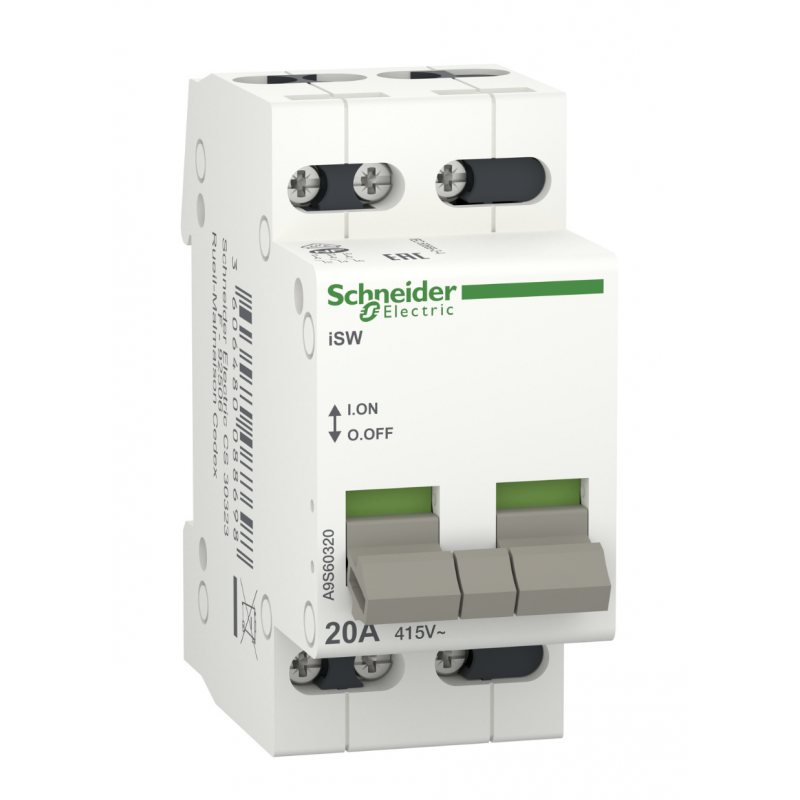 A9S60320 - Выключатель нагрузки iSW, 3P Ith-20 A, Ue-415 В АС, Schneider Electric