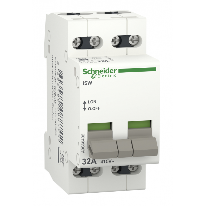 A9S60432 - Выключатель нагрузки iSW, 4P Ith-32 A, Ue-415 В АС, Schneider Electric