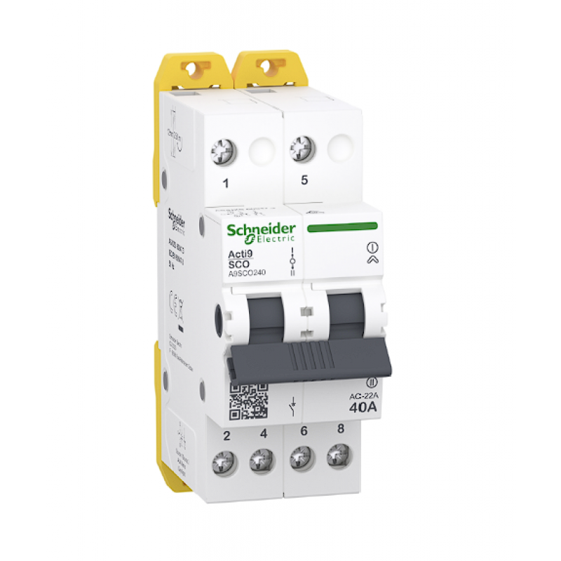 A9SCO240 - Переключатель нагрузки iSSW, 2P Ith-40 A, Ue-400 В АС, Schneider Electric
