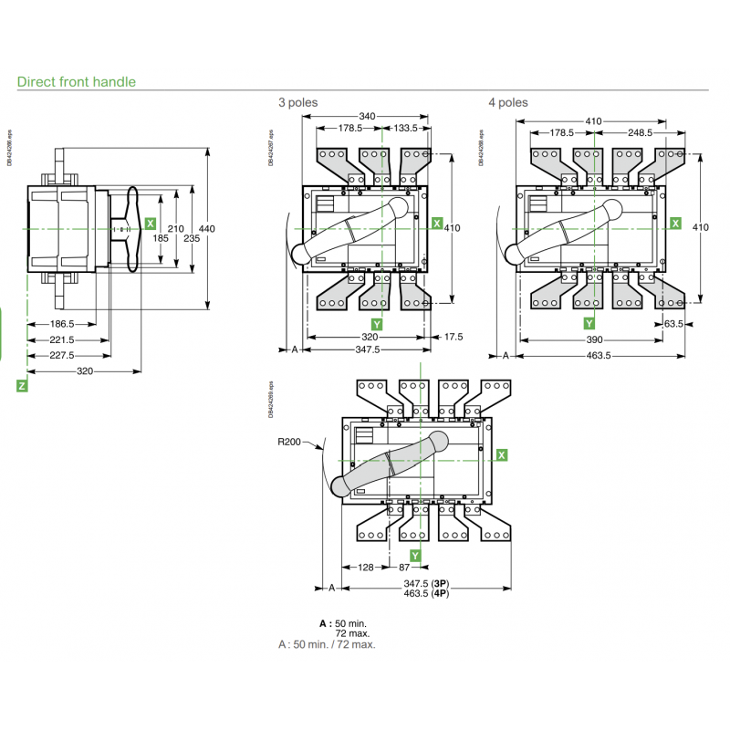 31369 - Выключатели нагрузки c видимым разрывом INV2500, 4P Ith-2500 A, Schneider Electric