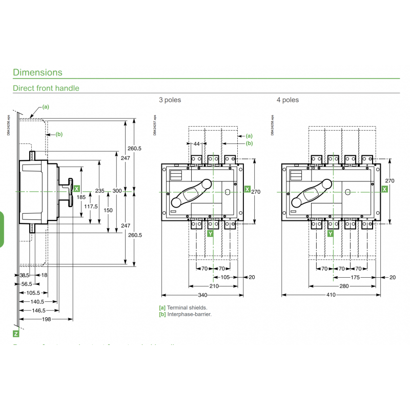 31365 - Выключатели нагрузки c видимым разрывом INV1600, 4P Ith-1600 A, Schneider Electric