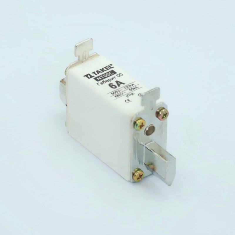 510512 - Предохранитель ножевой 6 A, NH-00C, gG, 660В AC, TAKEL