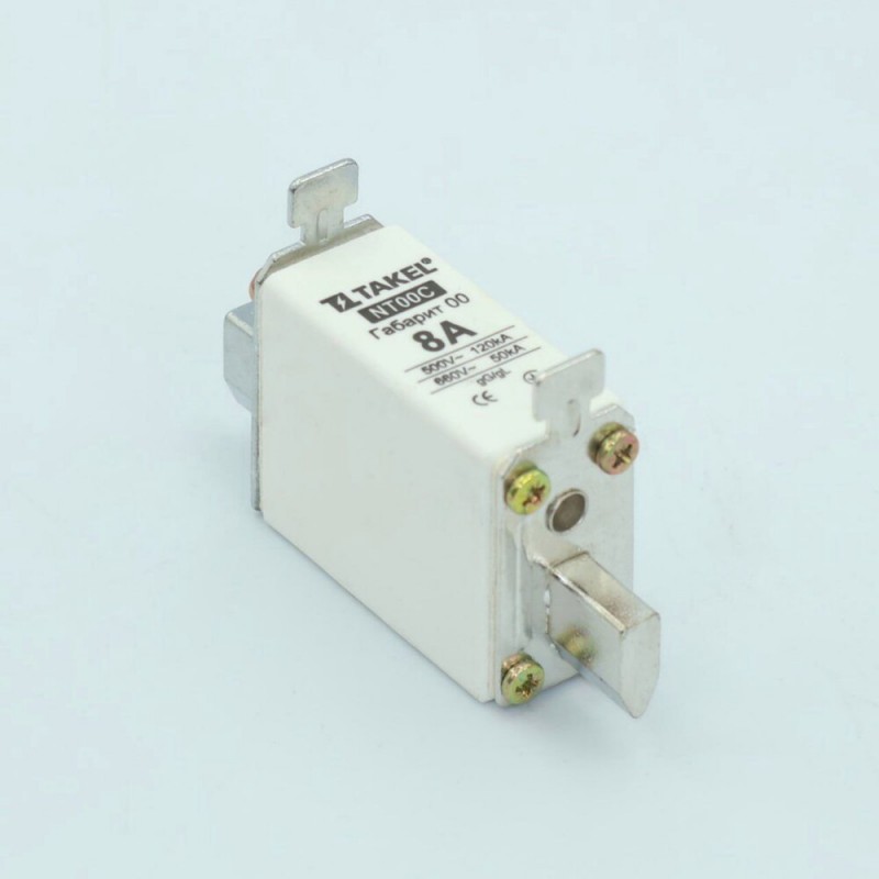 510513 - Предохранитель ножевой 8 A, NH-00C, gG, 660В AC, TAKEL