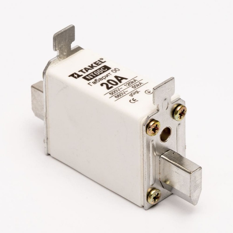 510517 - Предохранитель ножевой 20 A, NH-00C, gG, 660В AC, TAKEL