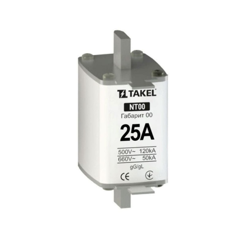 510536 - Предохранитель ножевой 25 A, NH-00, gG, 660В AC, TAKEL