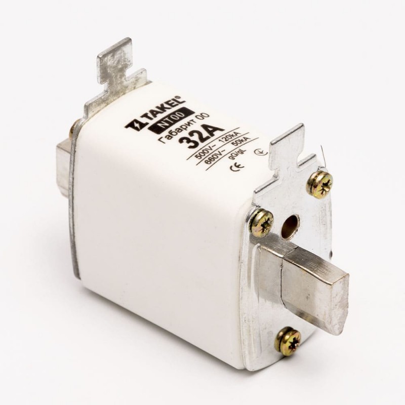 510537 - Предохранитель ножевой 32 A, NH-00, gG, 660В AC, TAKEL