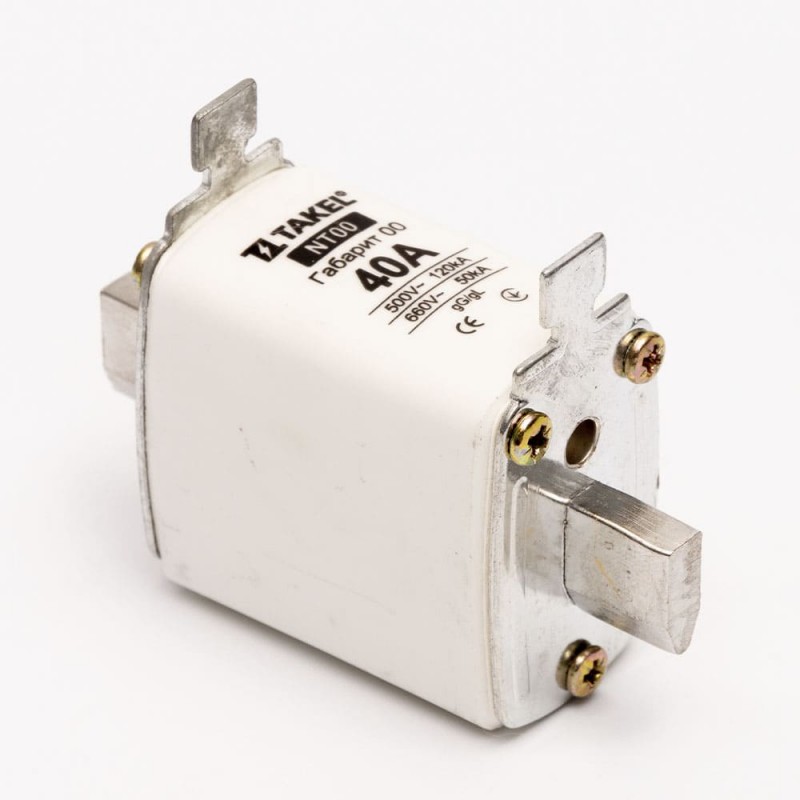 510538 - Предохранитель ножевой 40 A, NH-00, gG, 660В AC, TAKEL