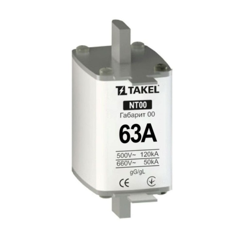 510540 - Предохранитель ножевой 63 A, NH-00, gG, 660В AC, TAKEL