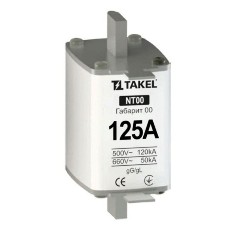 510543 - Предохранитель ножевой 125 A, NH-00, gG, 660В AC, TAKEL