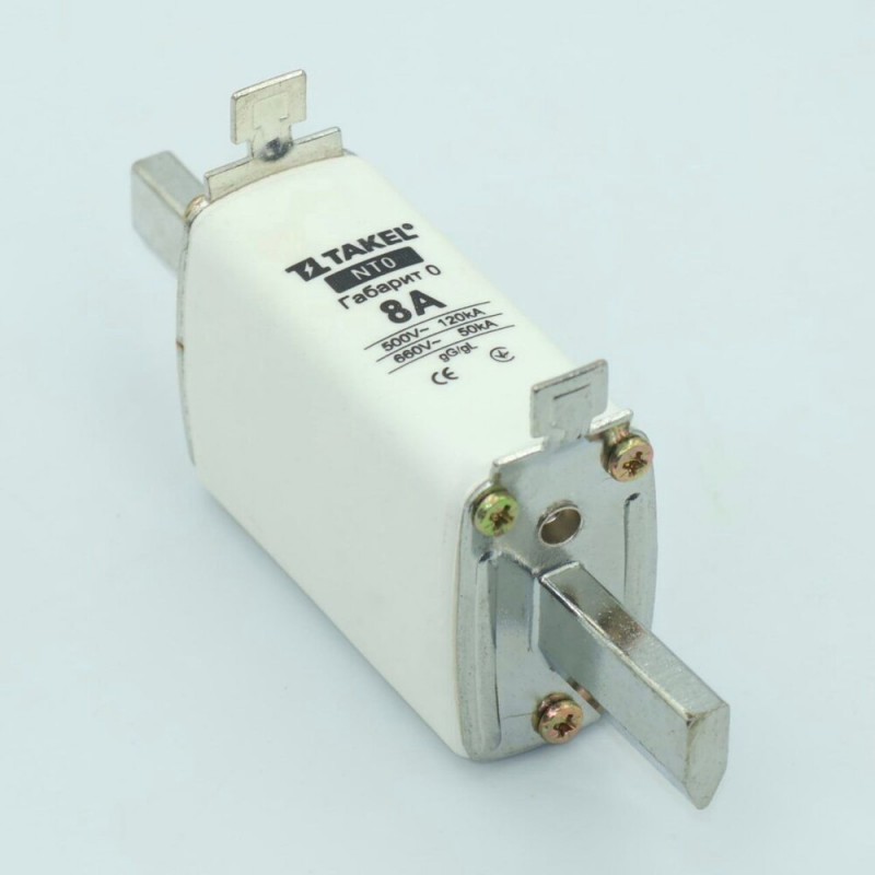 510549 - Предохранитель ножевой 8 A, NH-00, gG, 660В AC, TAKEL