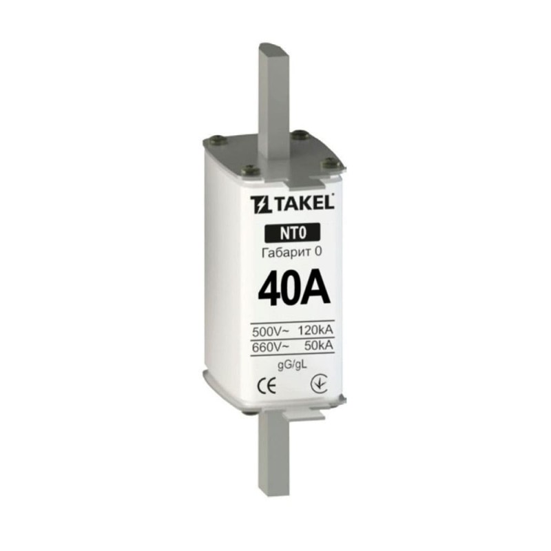 510556 - Предохранитель ножевой 40 A, NH-0, gG, 660В AC, TAKEL
