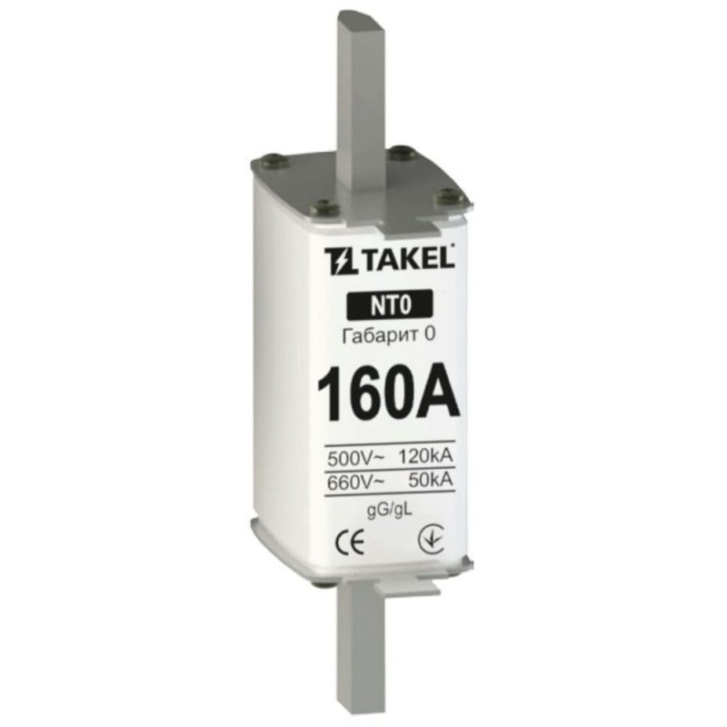 510562 - Предохранитель ножевой 160 A, NH-0, gG, 660В AC, TAKEL