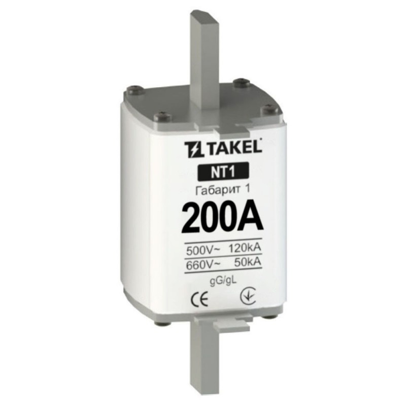 510571 - Предохранитель ножевой 200 A, NH-1, gG, 660В AC, TAKEL