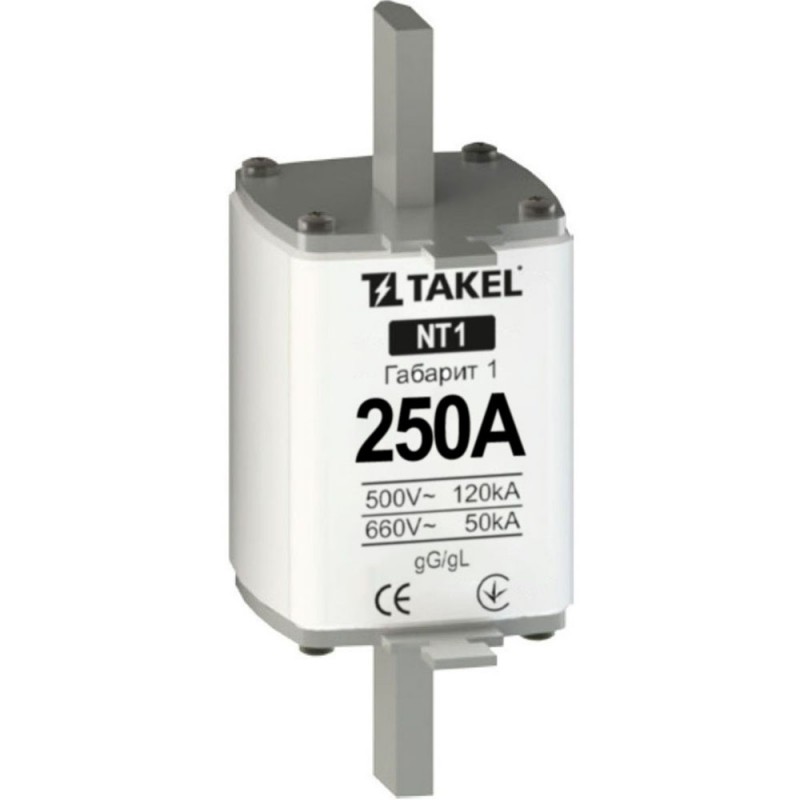 510572 - Предохранитель ножевой 250 A, NH-1, gG, 660В AC, TAKEL