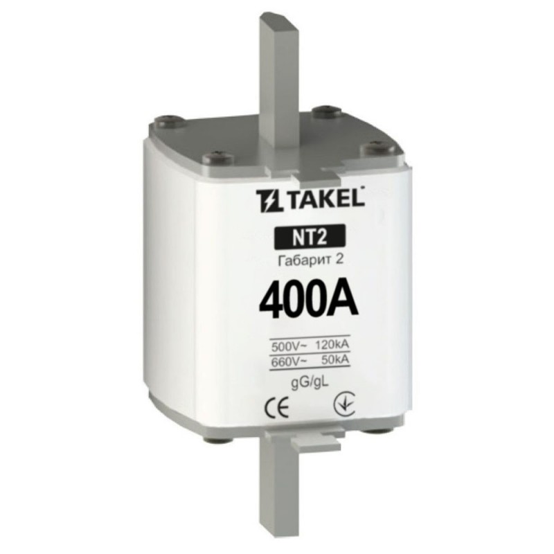 510585 - Предохранитель ножевой 400 A, NH-2, gG, 660В AC, TAKEL