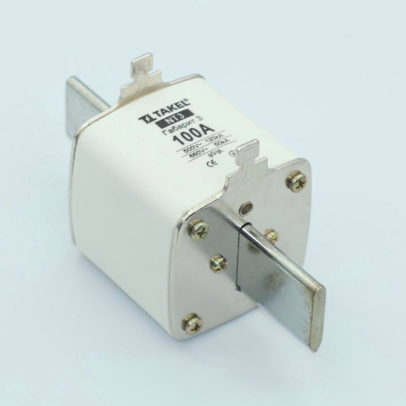 510586 - Предохранитель ножевой 100 A, NH-3, gG, 660В AC, TAKEL