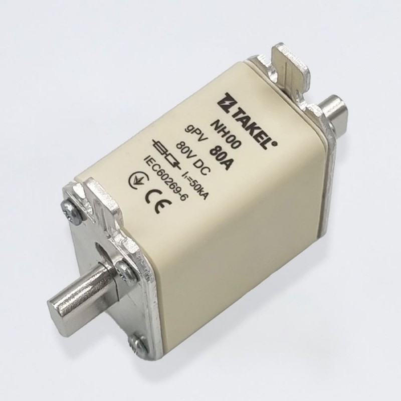 514656 - Предохранитель ножевой 80 A, NH-00, gPV, 80V DC, TAKEL