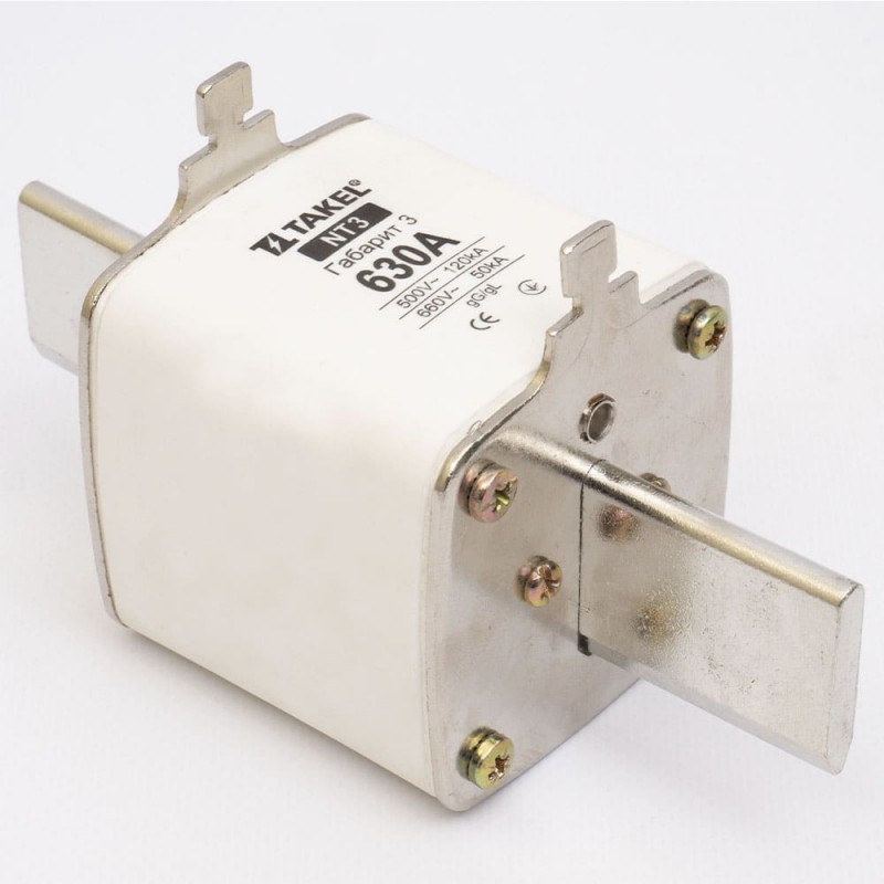 510595 - Предохранитель ножевой 630 A, NH-3, gG, 660В AC, TAKEL