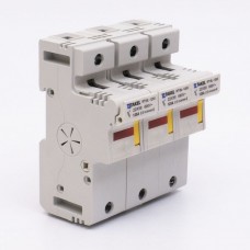 510610 - Держатель цилиндрического предохранителя RT18L-125X, 3P, 125 A, 22×58 мм, 690 В AC, индикация, TAKEL
