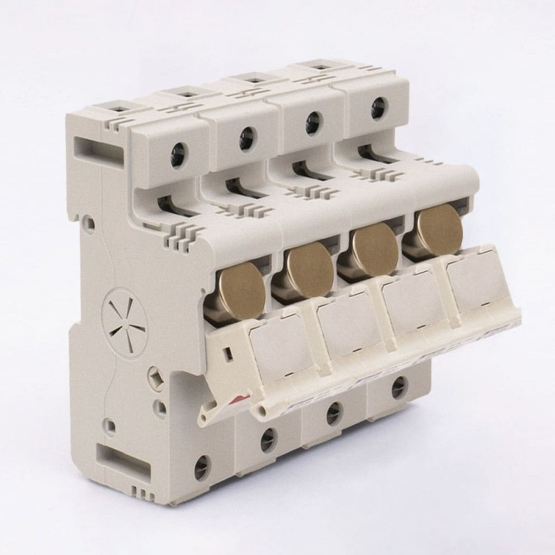 510611 - Держатель цилиндрического предохранителя RT18L-125X, 4P, 125 A, 22×58 мм, 690 В AC, индикация, TAKEL