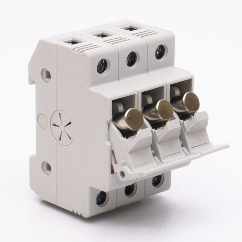 510618 - Держатель цилиндрического предохранителя RT18-32X, 3P, 32 A, 10×38 мм, 690 В AC, индикация, TAKEL