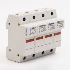 510619 - Держатель цилиндрического предохранителя RT18-32X, 4P, 32 A, 10×38 мм, 690 В AC, индикация, TAKEL