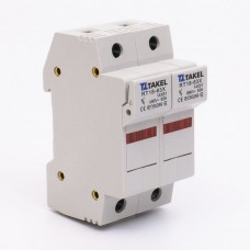 510621 - Держатель цилиндрического предохранителя RT18-63X, 2P, 63 A, 14×51 мм, 690 В AC, индикация, TAKEL