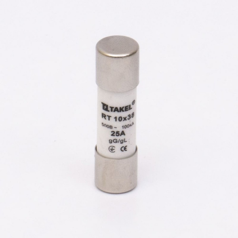 510645 - Предохранитель RT, 25 A, 10×38 мм, gG, 500 В AC, TAKEL