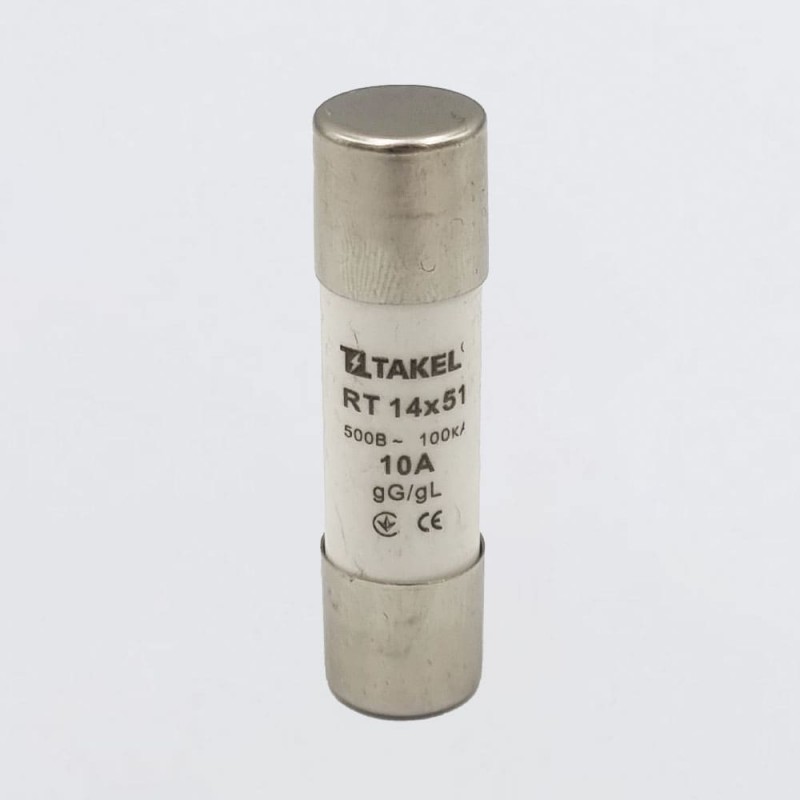 510651 - Предохранитель RT, 10 A, 14×51 мм, gG, 500 В AC, TAKEL