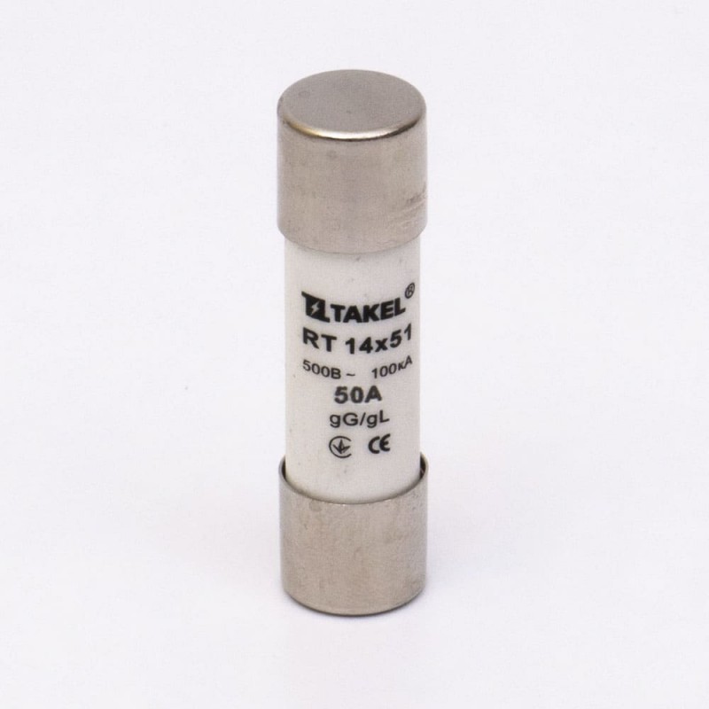 510657 - Предохранитель RT, 50 A, 14×51 мм, gG, 500 В AC, TAKEL