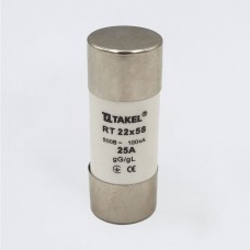 510666 - Предохранитель RT, 25 A, 22×58 мм, gG, 500 В AC, TAKEL