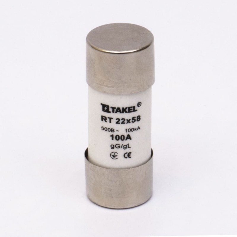 510672 - Предохранитель RT, 100 A, 22×58 мм, gG, 500 В AC, TAKEL