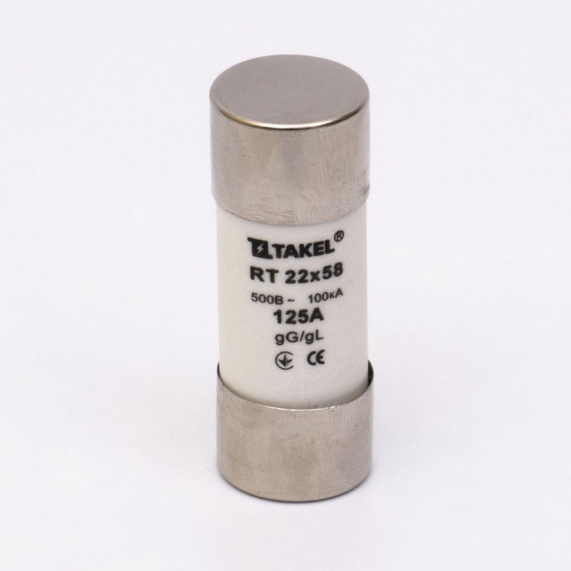 510673 - Предохранитель RT, 125 A, 22×58 мм, gG, 500 В AC, TAKEL