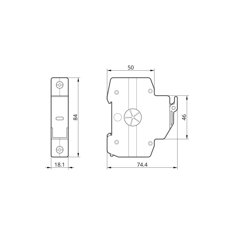 514791 - Держатель предохранителя RTPV-32H, 1P, 32 A, 10х38 мм, 1000 В DC, LED, TAKEL